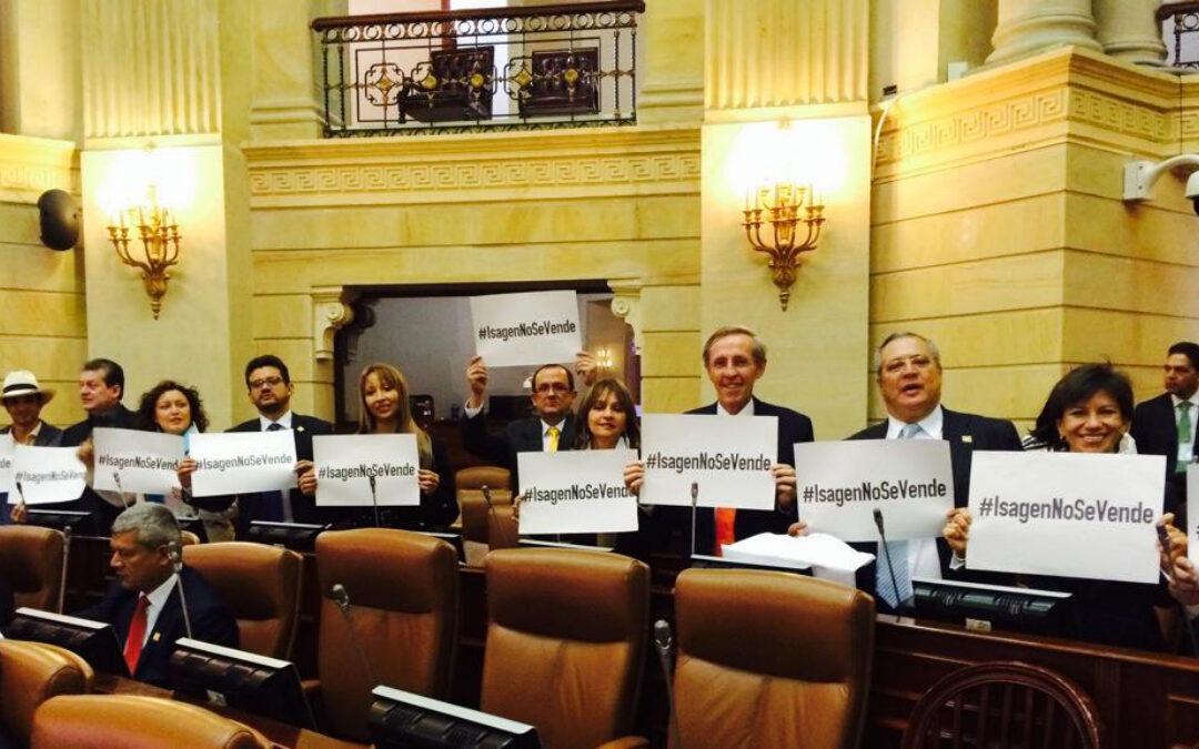 Constancia de la Bancada Verde respecto a la venta de Isagén