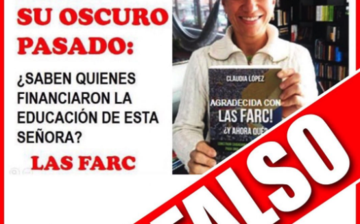 Las FARC NO financiaron la educación de Claudia López