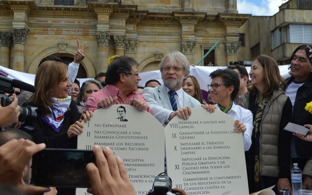 Claudia López y Mockus anunciaron su voto por Gustavo Petro