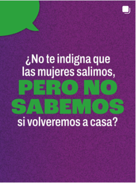 Las mujeres no podemos seguir viviendo con miedo