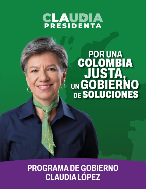 Claudia López presenta su programa de gobierno por una Colombia justa, un gobierno de soluciones