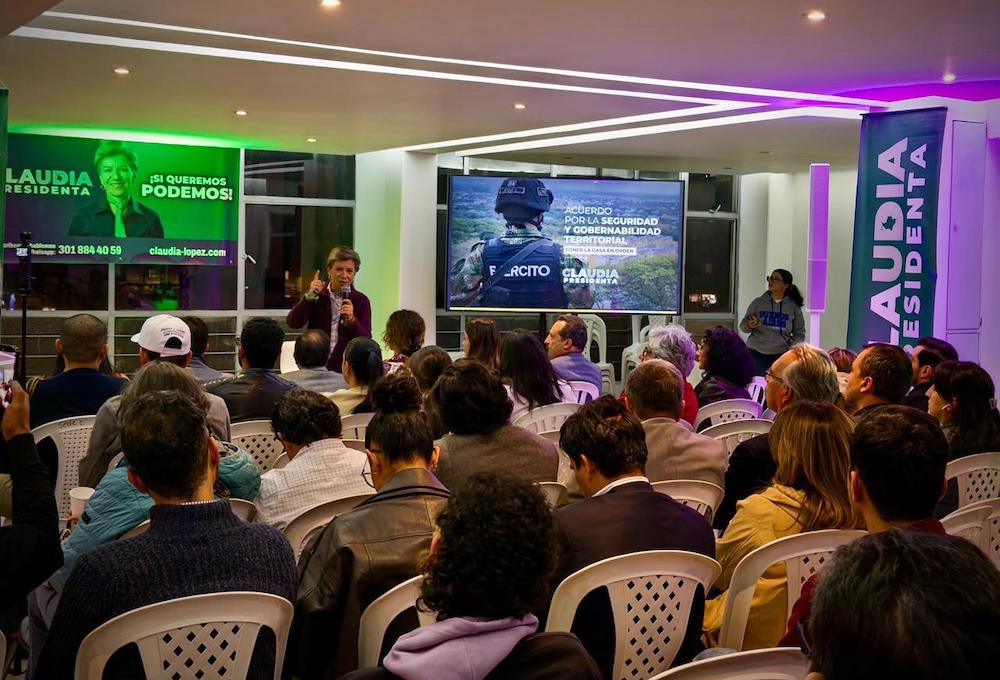 lanzamiento de la campaña de Claudia López