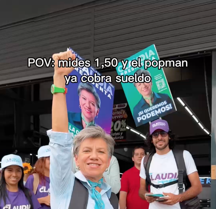 Claudia López, cuando mides uno 50