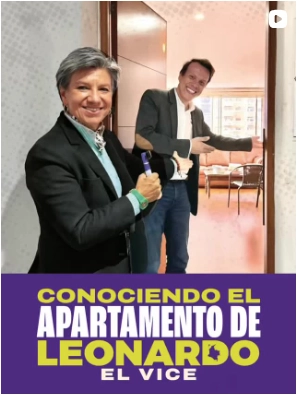 Visitando el apto de Leonardo