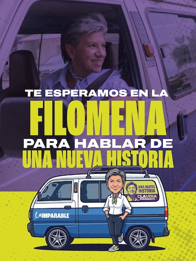 Ya estamos recorriendo Bogotá con Filomena