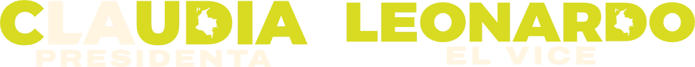 claudia presidenta leonardo vicepresidente logo