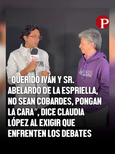 Claudia López: ¿Qué Abelardo y Cepeda no van a debates?