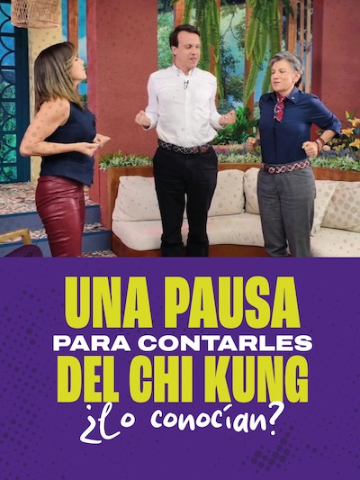 Un momento de hacer Chi kung con Leonardo el vice