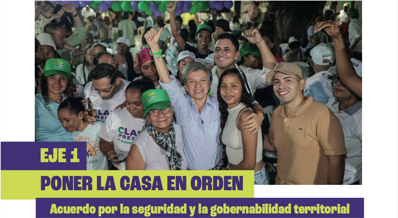 Claudia Lopez Propuesta seguridad gobernabilidad territorial