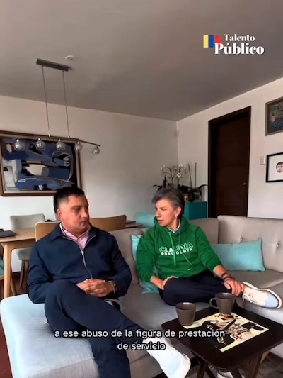 Claudia López: la figura de prestación de servicios