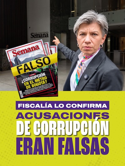 Montaje de Vicky Dávila y Semana contra Claudia López