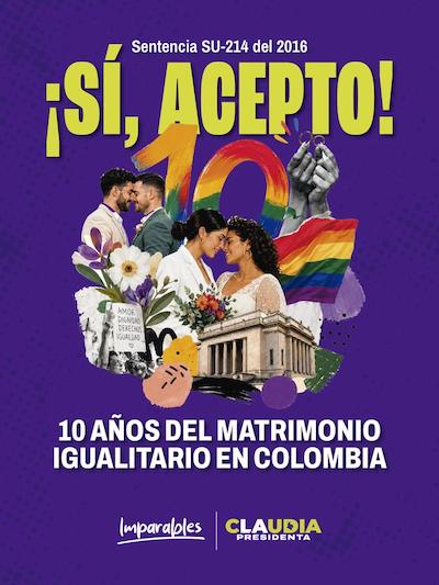 ¡10 años del matrimonio igualitario en Colombia! 🏳️‍🌈