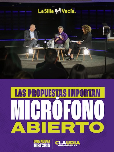 Claudia Presidenta en el micrófono abierto de La Silla Vacía