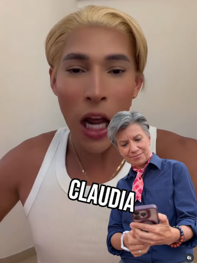 @laricardaoficial con su nuevo look a lo Claudia López