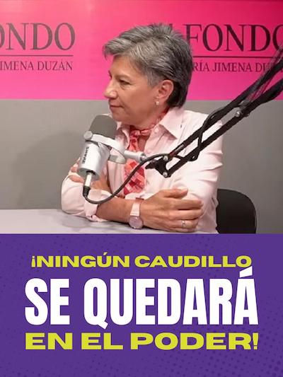¡No vamos a permitir que ningún caudillo se quede en el poder!