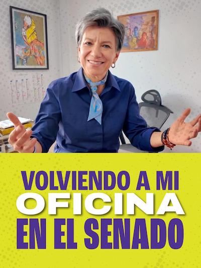 ¡Les presento la que fue mi oficina en el Senado!